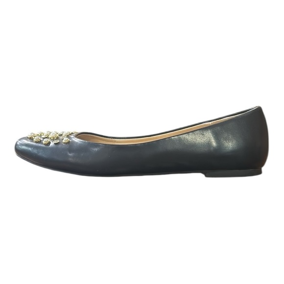 Cato Comfort 1946 Faux Leather Beaded Square Toe Ballet Flats Black Size 7 - Picture 6 of 14